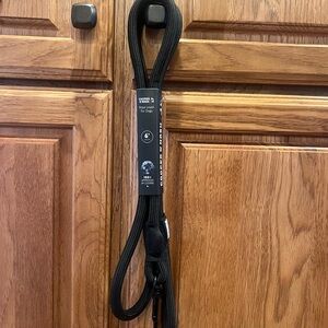 Cooper & Nash Rope Leash for Dogs 6' Black Durable Rope Strong Pet Lead